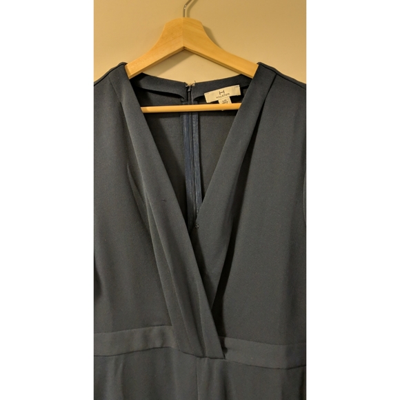 H by Halston long sleeve navy jumpsuit - Picture 4 of 4